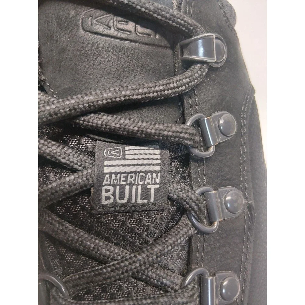 Keen Men's Rialto Lace Black Leather Every Day Hiking Shoes Made In USA Sz 10.5